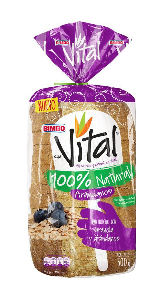 Pan Vital Bimbo Arandanos 500gr