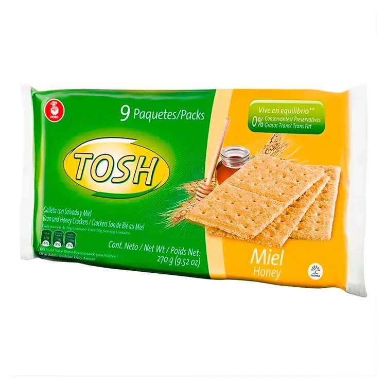 Galletas Tosh Miel x 9