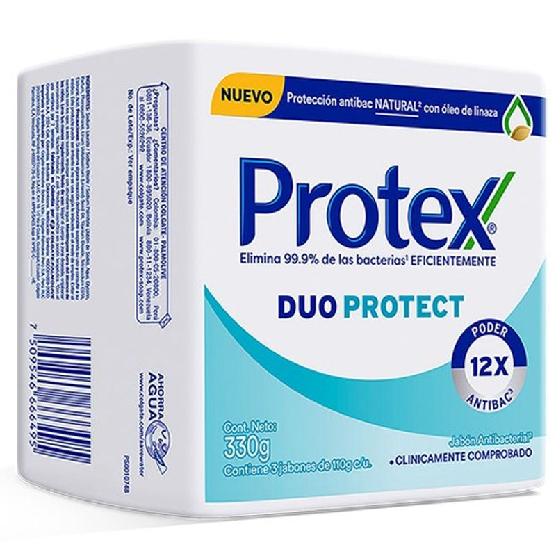 Jabón Protex Duo Protect  x3