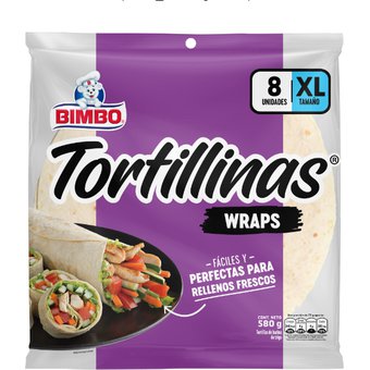 Tortillas Wraps Bimbo x 8