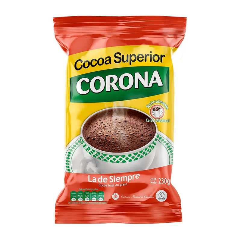 Chocolate Corona Cocoa Superior 230gr