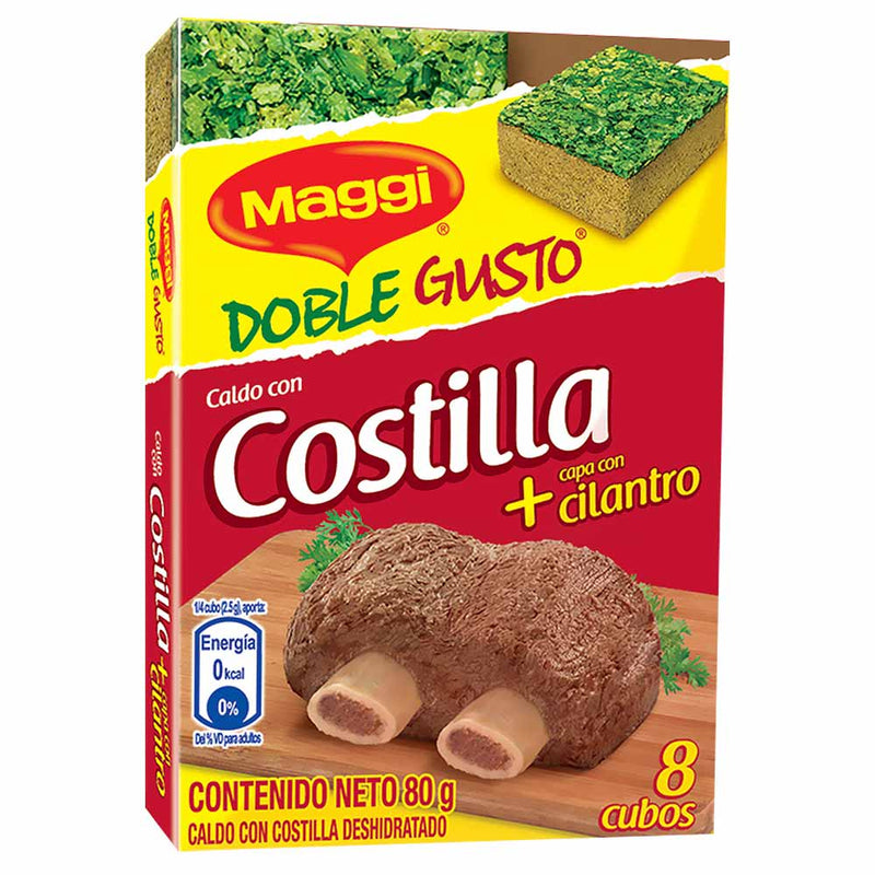 Doble Gusto Maggi Costilla 8 Cubos 80gr