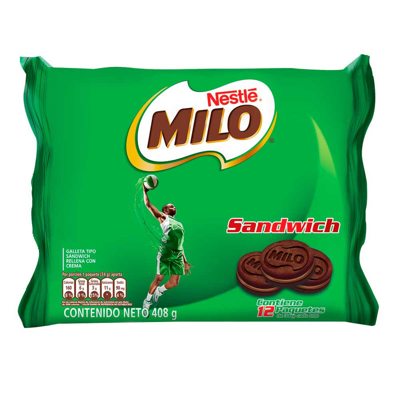 Galletas Milo Sandwich x 12