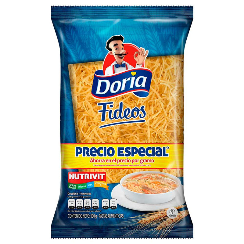 Fideos Doria 500 gr