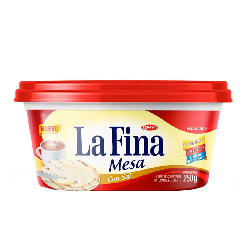 Margarina la Fina Mesa Con Sal x 250 gr