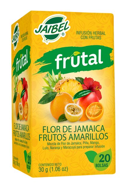 Jaibel Frutal Flor Jamaica y Frutos Amarillos x20