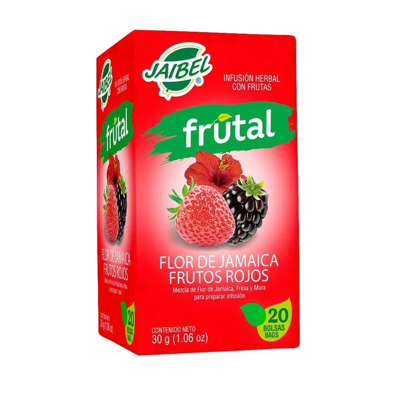 Jaibel Frutal Flor De Jamaica y Frutos Rojos