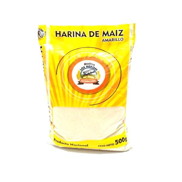 Harina de Maiz Amarillo Los Heroes 500gr