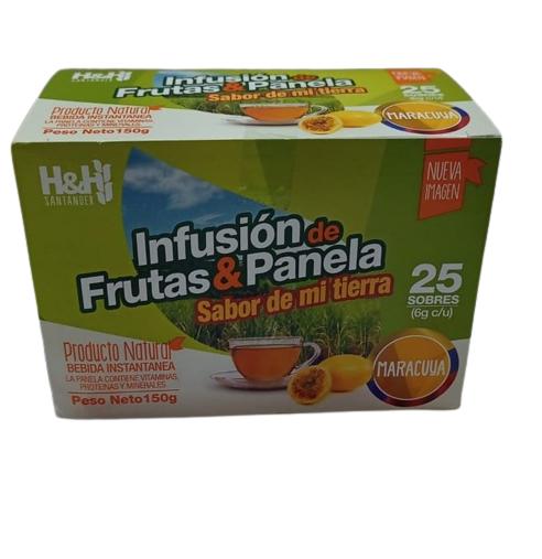 Infusion Frutas Y Panela Maracuya x25