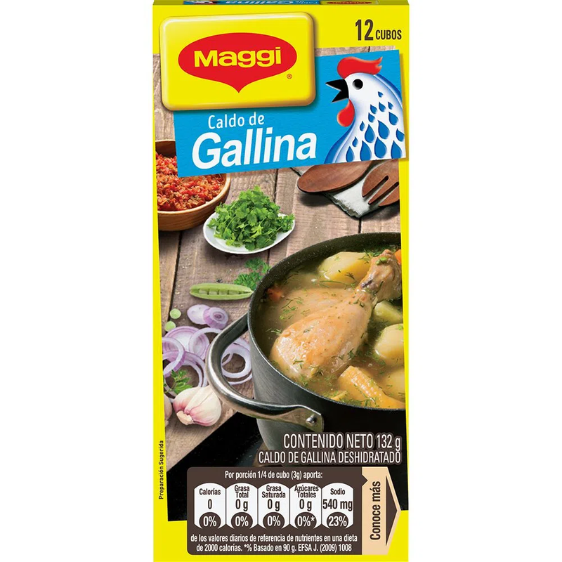 Caldo Gallina Maggi 12 Cubos