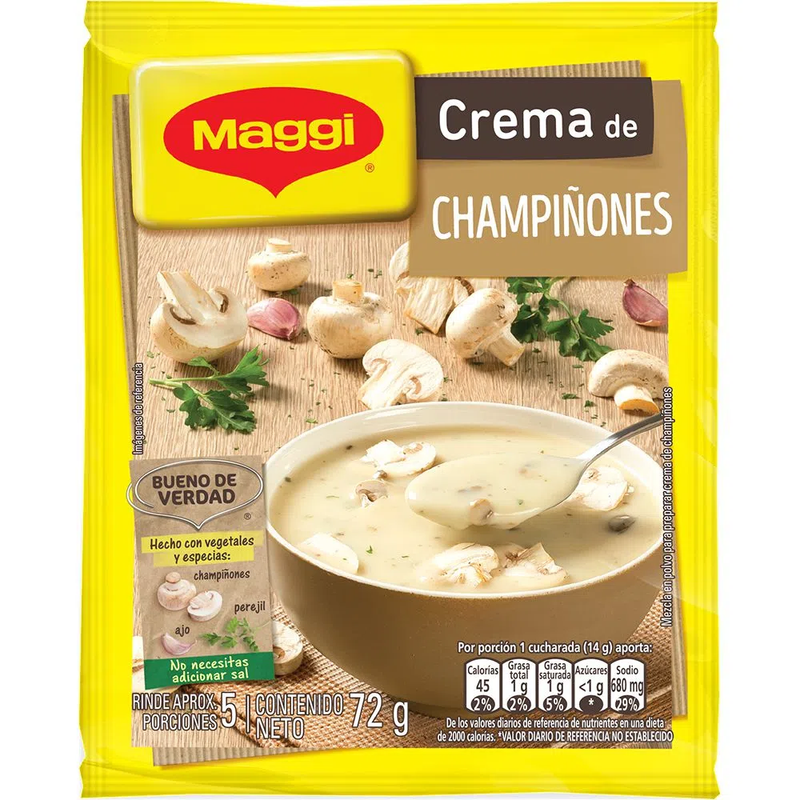 Crema Pollo Champiñones Maggi