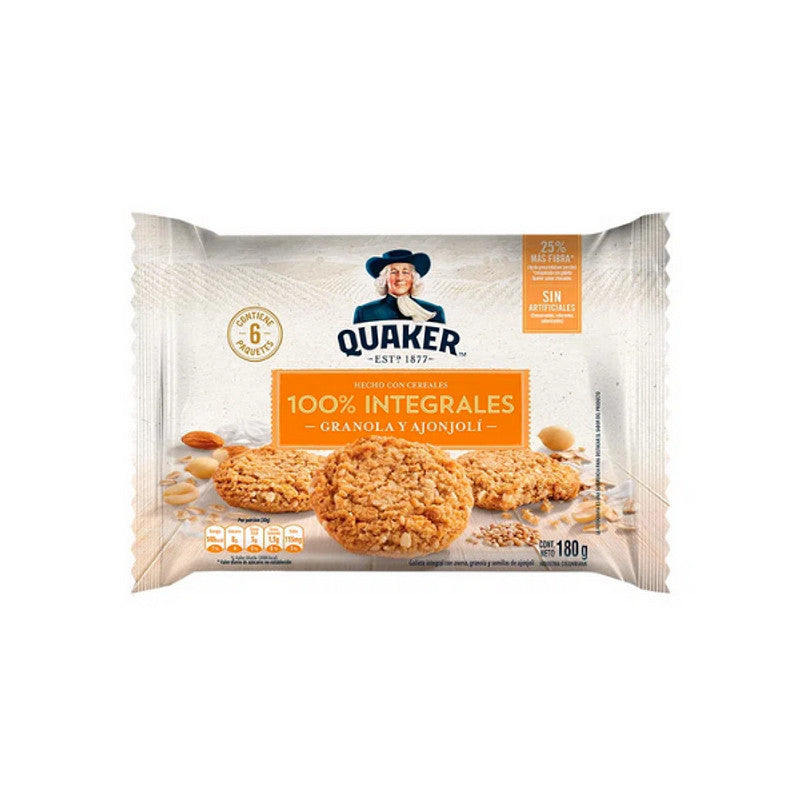 Galleta Quaker Integral Granola Y Ajonjolí