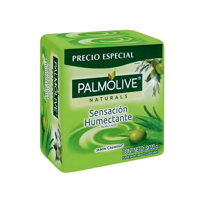 Jabon Palmolive Oliva y Aloe x3