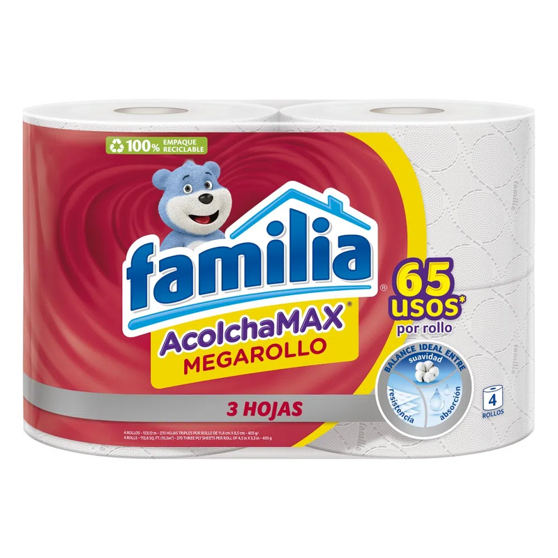 Papel Familia AcolchaMax x4