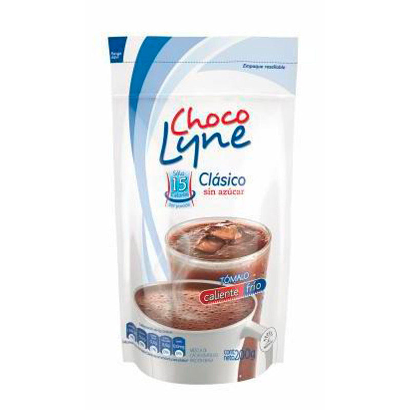 Choco Lyne Clasico Sin Azucar 200gr